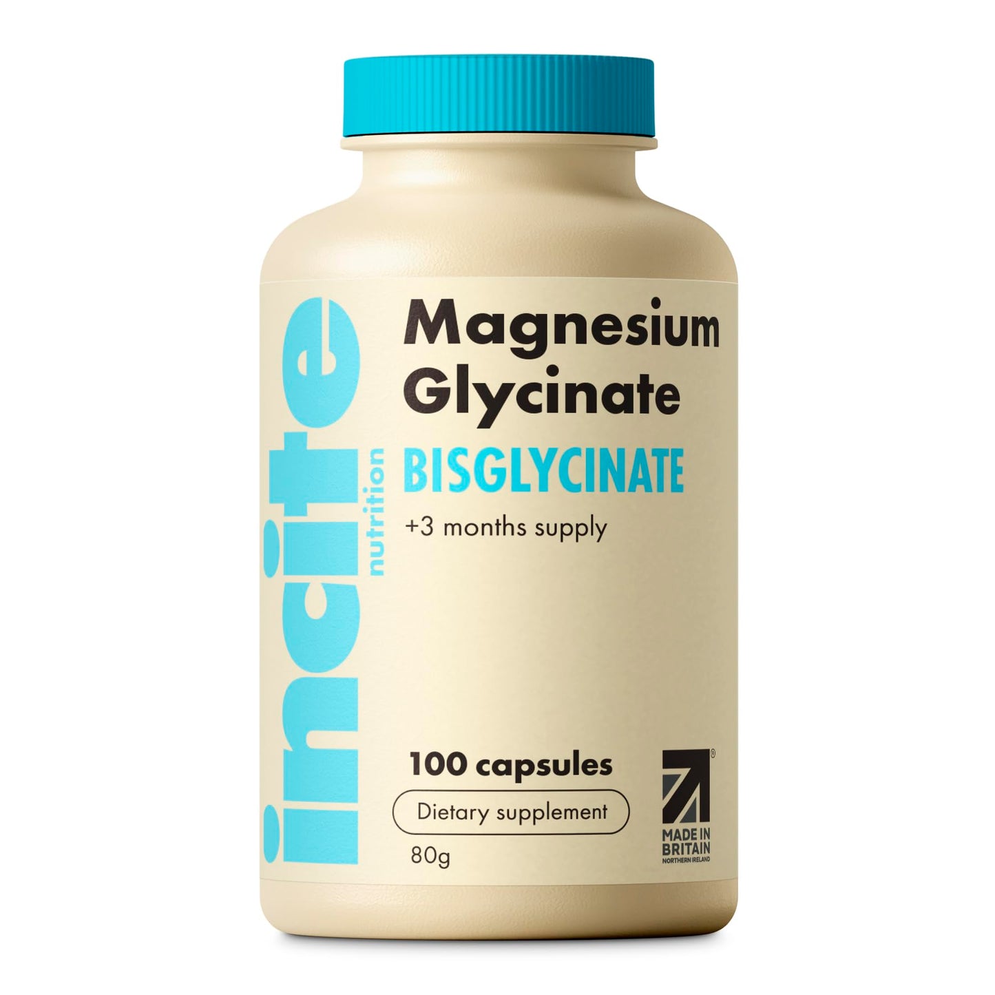 Magnesium Glycinat Nahrungsergänzungsmittel – 500 mg – Premium-Qualität – 100 vegane, Magnesium bisglycinat hochdosierte Kapseln Supplements (Tabletten für 3 Monate) mit höchster Bioverfügbarkeit