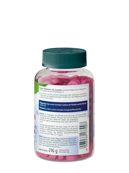 Kneipp Magnesium + B12 Gummies - Citratqualität - Für Muskeln, Energie und Nerven - vegan - 60 Stück